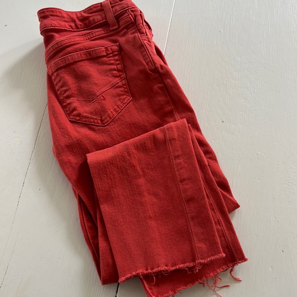 NWT Vans Red Lowrise Skinny Jean Size 5
